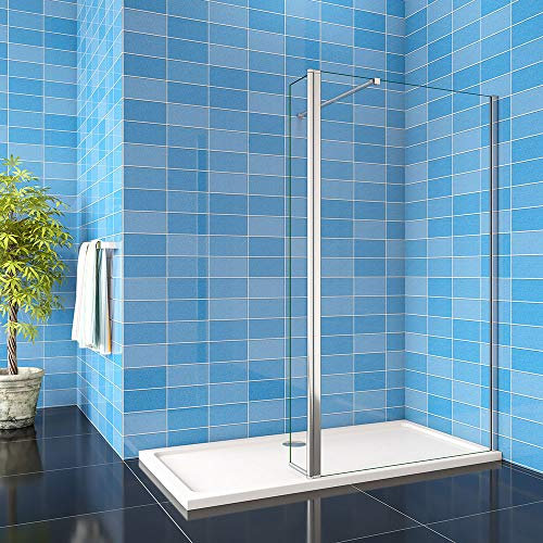 Shower Enclosure Walk in 1000x1900mm Shower Screen 300x1900mm Flipper Panel