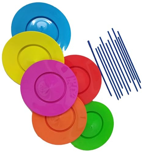 dwxnauixl Juggling Plate Outdoor Fun Set For Kids Performance Props Enhancing Balance Skills Through Interactive Play Juggling Set Balance Skills Toy