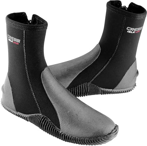 CRESSI Neopren- Escarpines de Neopreno con Suela, Unisex Adulto, Negro, 3mm, XS