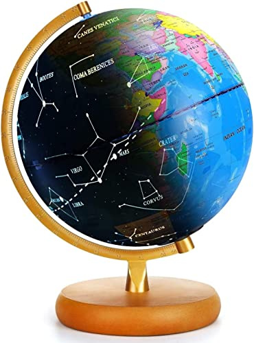 Globe Rewritable Educational 3in1 Toys, World Globe for Kids & Home Décor & Office Desktop (Includes Pen & Cleaning Cloths)