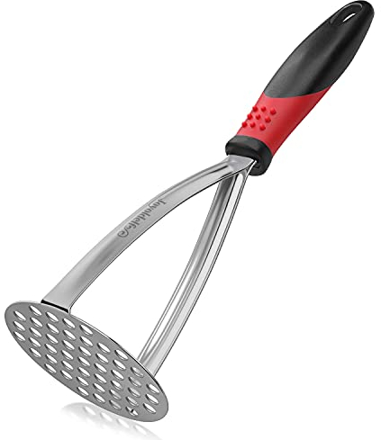 Potato Mashers, Joyoldelf Potato Masher Stainless Steel, Masher with Non-Slip Handle, Fruit & Vegetable Baby Food Masher