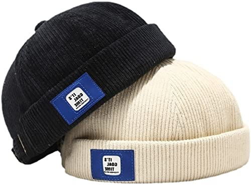 Faringoto Cappello in Cordura Berretto Docker Senza Tesa per Uomini, 2 colori., Taglia unica