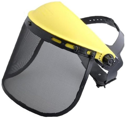 Hilai Visera de Seguridad, Protector facial de seguridad con visera de malla para motosierra, podadora de pértiga