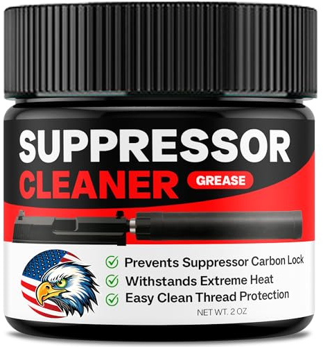 Suppressor Cleaner Grease, Prevents Thread Seizing & Carbon Buildup, Easy Suppressor Removal After Shooting, 2oz