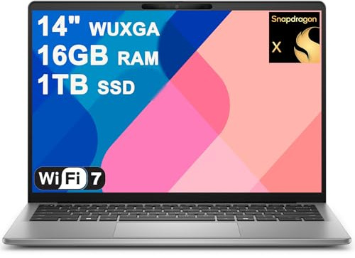 Dell Inspiron 14 5441 Laptop 14 WUXGA IPS 8-core Snapdragon X Up to 45 NPU Tops (>i7-1355U) 16GB DDR5 1TB SSD for Creator Business Professional Work Win11