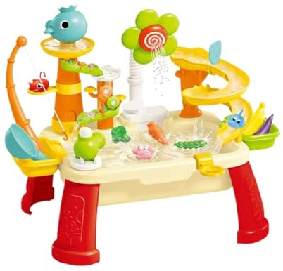 Tavolo Ad Acqua - Giocattolo Estivo Con Pompa Elettrica | Tavolo Per Attività Acquatiche Per Bambini | Per Ragazzi E Ragazze, Bambini In Età Prescolare, Cortile, Patio, Spiaggia, Campeggio, Asilo