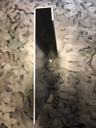 Ortgangbrettverkleidung 2 1mm Edelstahl gebürstet 1m (15/30/155mm)