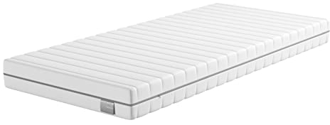 Traumnacht Basis orthopädische 7-Zonen Kaltschaummatratze für alle Schlaftypen, Härtegrad 4 (H4 - fest), 90 x 190 cm, weiß, Öko-Tex zertifiziert, produziert nach deutschem Qualitätsstandard