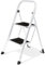 Lefeld 2-Stufige Trittleiter klappbar Klappstufen Klapptritt Stehleiter Leiter faltbar Tritthocker Trittbrett 300 x 200 mm, Belastbar bis 150 KG, ideal für Gewerbe und Haushalt, 613308