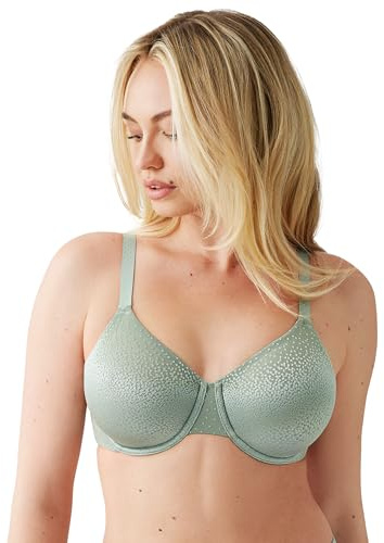 Wacoal Women's Back Appeal Unlined Full Coverage Underwire Bra, 855303 Adriatic Blue, 36DDD, Iceberg Green, 34F