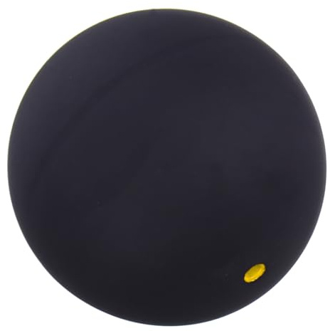 Abaodam Ballon de Squash D’entraînement à Point Unique Jaune, Caoutchouc Lisse, Balle Rebondissante Polyvalente Compacte, Légère et Solide, pour Usage Intérieur et Extérieur, Entraînement