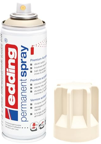 Edding permanente spray brillante marfil 200 ml Barniz acrílico Premium, RAL 1015