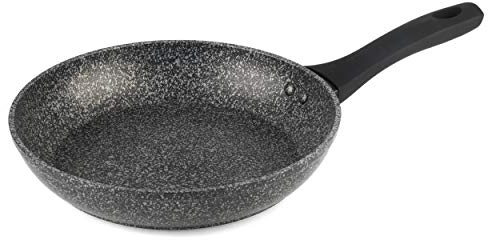Salter BW05746 Megastone 24 cm Frying Pan – 10 x Tougher Non-Stick, Small Cooking Pan, PFOA-Free Forged Aluminium, Suitable for All Cooking Hobs, Dishwasher & Metal Utensil Safe, Soft Touch Handle