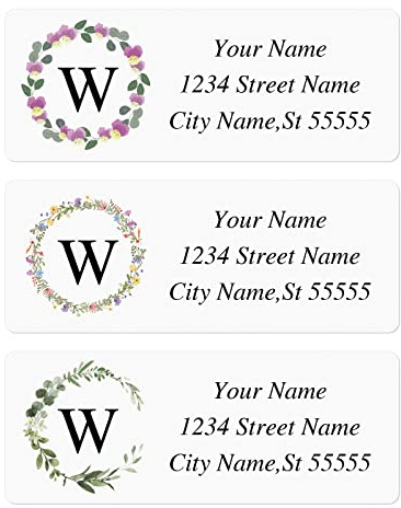 Custom Address Labels - Personalized Address Labels with Strong Adhesion, Can Be Used for Cardboard, Paper, Plastic, Glass, Metal (Set of 100, 2.6x1 Inch)