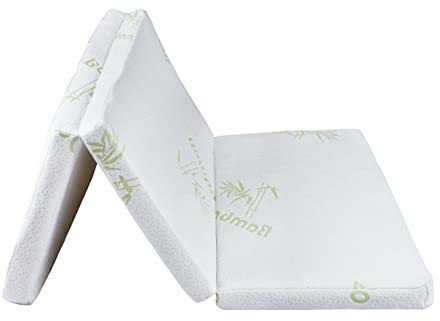 Suanzua Klappmatratze Aus NatüRlichem Bambus, Weiche Klappmatratze, GäStematratze Faltbar