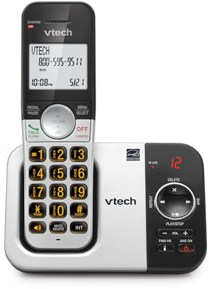VTech VG232 Cordless Phone with Answering Machine, Large Display, Big Buttons, Full-Duplex Speakerphone, Caller ID, DECT 6.0