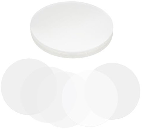 PATIKIL 2.8in (70mm) Badge Film, 100 Pcs Transparent Circle Mylars Plastic Badge Protective Film for 2.3 Inch 58mm Round Badge Button Maker Supplies DIY Arts Crafts