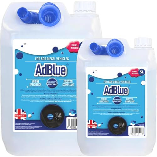 AdBlue Makes & Models Complete With Easy To Pour Spout Preventing Spills (1, 5 Litres)