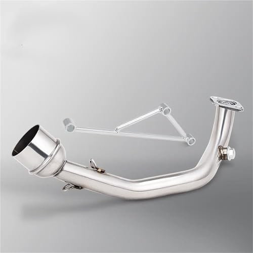 Tubo di Scarico Finale Silenziatore di Scarico Moto Tubo di Collegamento Tubo di Scarico Adatto per Y&amaha GY6 125 GY6 150 125cc 150CC(Style 1)