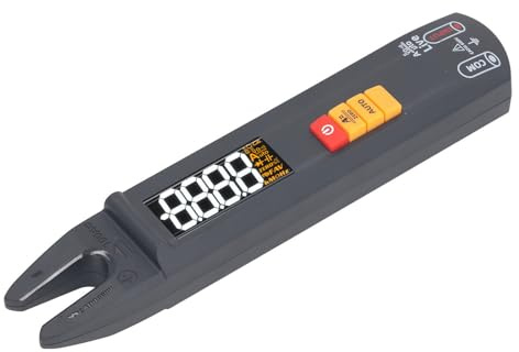 Mumusuki Probador de Amperios Eléctricos con Pinza Amperimétrica, Material ABS, Función 3 en 1, Medición de Voltaje y Corriente, Ideal para Electricistas y Entusiastas del Bricolaje
