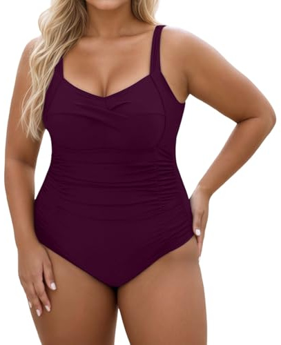 Traje De Baño Mujer Bañadores Mujer Tallas Grandes Talla Grande Bañador Sin Tirantes Reductores con Aros Deportivo Swimsuit Bikini Reductor Pecho Blanco Push Up Pierna Antirozaduras Corto Vientre