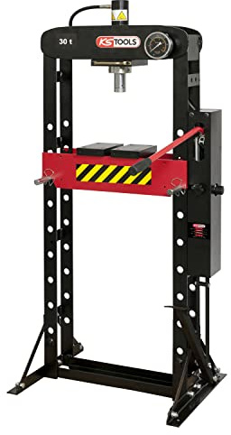 KS Tools - 160.0114 - Pressa idraulica 30 tonnellate - Pompa idraulica a 2 velocità
