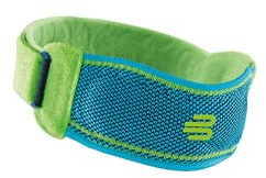 Bauerfeind, 1 unisex knä-sportbälte, Sports Knee Strap, Kan bäras på vänster & höger knä, Patellabandage för löpning, maraton samt bollsporter, Silikonring, Tryckavlastning
