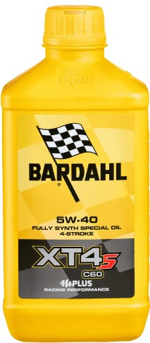 Bardahl 355041 Moto XT4-S C60 5W40 Lubrificanti Olio Motore Moto 4 Tempi 1 LT