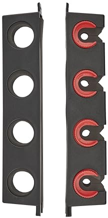 Berkley Twist Lock Utility 4 Rod Rack 4 Rod Rack, Storage Rack, Rod Management,Unisex, Black/Red