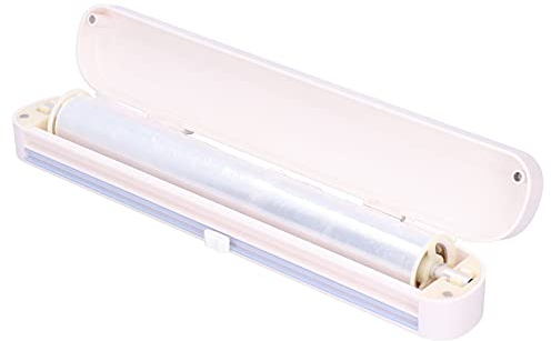 Alvinlite Taglierina per Pellicola Protettiva a Ventosa con Dispenser di Involucro di plastica per Uso Domestico in Cucina e Ristorante