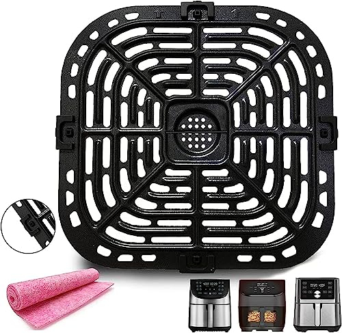 ALJ Air Fryer Grill Pan for Instants Vortex Plus 6QT Air Fryers, Upgraded Grill Crisper Plate Tray Rack Grate Shelf for Instants Vortex 5.7QT 6QT Air Fryer, Nonstick, Dishwasher Safe
