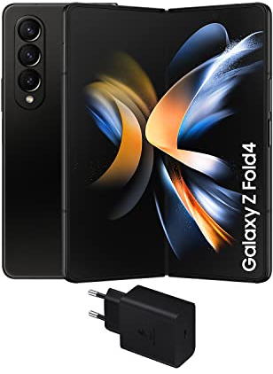 Samsung Galaxy Z Fold4 5G (512 GB) Negro, Smartphone Android, Teléfono Móvil Plegable Phantom Negro [Versión española] + Cargador ultrarrápido de 45W