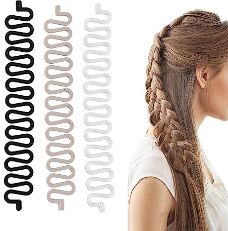 Tomedeks Herramientas para tejer horquillas, accesorios femeninos para el cabello con espinas de pescado (6 PCS)