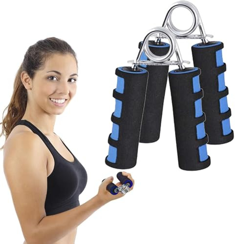 hufhnwso Hand Gripper Hand Trainer 35 lbs, Hand Muscle Trainer Men Hand Trainer Swimming Equipment for Children 2 Pieces