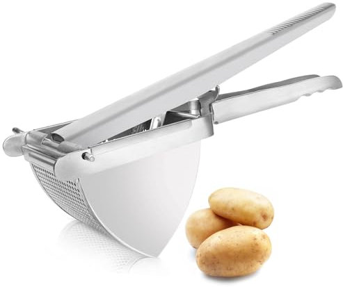 SUREWIN Große Kartoffelpresse, Kartoffelstampfer, Professionelle Kartoffelquetsche für Püree, Kartoffelpresse Edelstahl Testsieger, Kartoffelpressen & Spätzlepressen