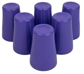 Buzztrove 12Pcs Reusable Plastic Cups | 300/420 ml Unbreakable Kids Plastic Cup for Outdoor Parties, Picnic Cups | E-Co Friendly Tumbler Set for Kitchen (Purple, 420ml)