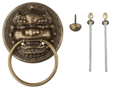 Türklopfer aus Messing, antikes Finish, klassisches Design für stilvolle Hauseingänge