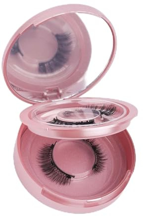 2 Paia Ciglia Finte Magnetiche Naturali con Applicatore, Ciglia Magnetiche Riutilizzabili, Non Richiede Colla e Struccante