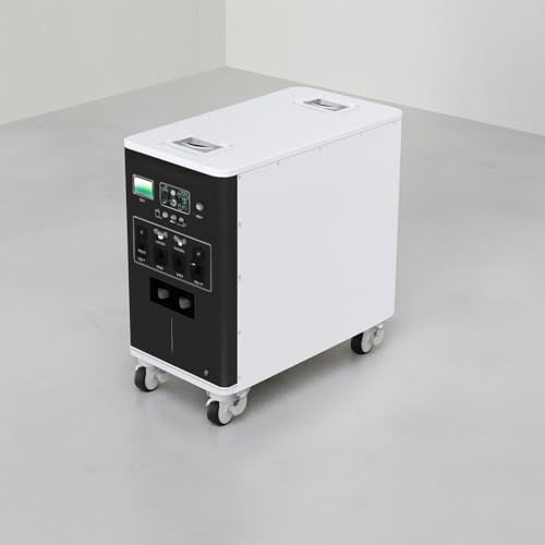 BESS ASM Generador Eléctrico Portátil 6600Wh 6200W 11kwh - Batería LiFeP04 - Inversor Puro Sinusal Aplicación, Carga Solar & Corriente - Estación Energía Casa, Astillero