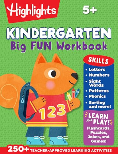 Kindergarten Big Fun Workbook: 256-Page School Workbook, Practice Language Arts, Math and More for Kindergartners