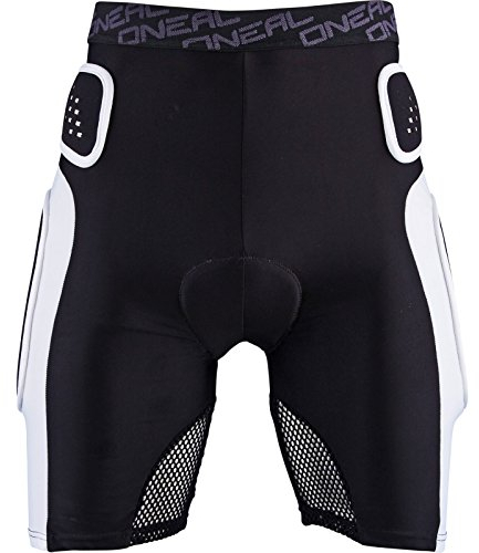 O'NEAL | Innershorts | Motocross Enduro Motorrad | Beständiger High-Density Eva Schaum, Integrierte Belüftungspads, elastischer Taillenbereich | Pro Short | Erwachsene | Schwarz Weiß | Größe XXL