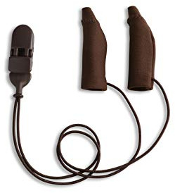 Öronutrustning original hörapparatsskydd och säkerhetsklämma – passar hörselinstrument 3,2 cm till 5 cm – säkra ditt hörapparat eller förstärkare – skydda mot svett, smuts, fukt, förlust och vindbrus
