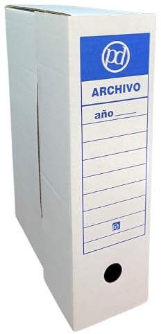 Papeles Distrimar Caja archivo definitivo tamaño folio 350x255x100 mm (50 unidades)