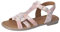 RICOSTA Mädchen Riemchensandalen BIRTE, Kinder Sandalen, Weite: Mittel, Sandaletten, Sommersandalen, bequem, flach, Sommerschuhe, Rose (310), 41 EU
