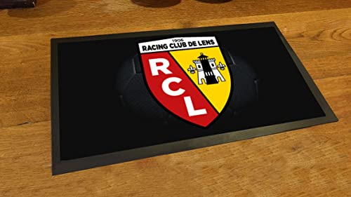 Tapis de Bar Fan Zone Foot - RC Lens - Bleu - 39cm x 25cm - 1 pièce - Print Corner