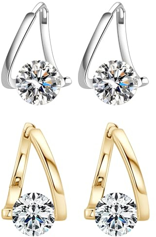 Lymphvity Germanium Earrings, Lymphvity Magnetherapy Germanium Earrings (2 Pairs Gold + Silver)