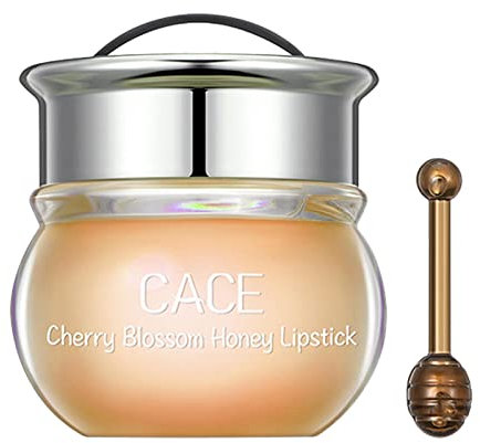 Lip Balm Honey Pot - Honey Bee Lip Balm - Moisturizing Lip Balm - Bee Lip Balm Honey Pot, Honey & Cherry Blossoms Propolis Moisturizing, Hydrating for Prevention Dry, Keep Beauty