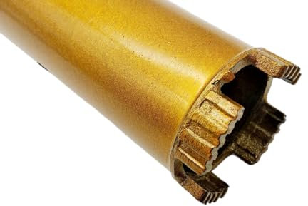 450 mm Profi Diamantbohrkrone Turbo Kernbohrer Nass Trocken Ø 51,63,76,83 mm Bohrkrone; M22 Regelgewinde Anschluss; optional SDS Plus oder SDS MAX Adapter (Ø 51mm x 450mm Länge)