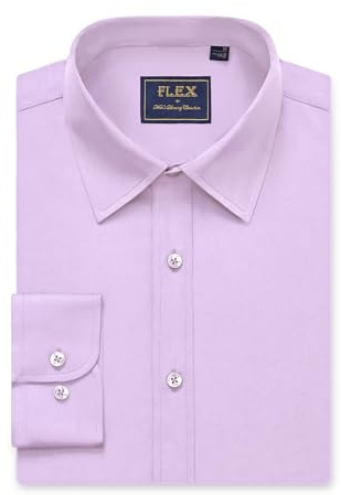 siliteelon Mens Shirts Long Sleeve Wrinkle Free Smart Casual Stretch Shirt