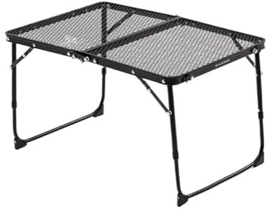 Tavolo pieghevole da campeggio, leggero, in metallo, multifunzione, per escursionismo, picnic, portatile, pieghevole